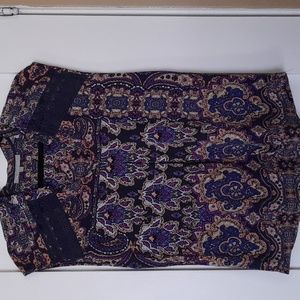 Daniel Rainn rayon sleeveless print top M